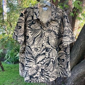 Black & Tan Floral HOT COTTON Shirt